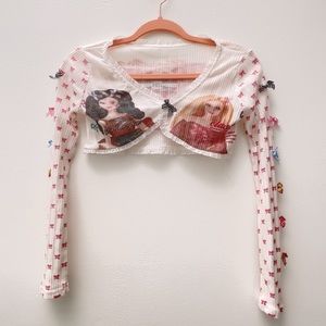 Barbie cardigan top with bow details